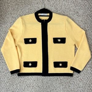 St. John Vintage Sweater Full Zip Jacket Size L EUC